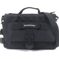 全新未使用商品 □ BALENCIAGA 656106 ARMY 再生聚醯胺斜背小號肩背包 黑色 男士