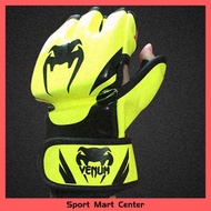 [Spot✨Ven]mma boxing leather gloves Tiger Muay Thai gloves Venum half finger boxing gloves boxing fi