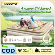 MODOFO COD Ramadan Sale Jualan Ramadhan Inflatable Air Bed Mattress With Electric Pump 40CM Single/D