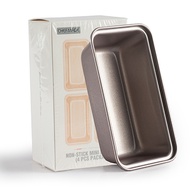 CHEFMADE Set 4 Loyang Mini Roti NS 15.4 x 8.6 x 4.7 cm | 4PCS NS Mini Loaf Pan 15.4x8.6x4.7CM CHEFMA