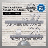 3D Customized House Number Plate AddressNombor Rumah Custome Made Number Plate Rumah Aryclic
