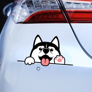 HL Creative cartoon stickers for waterproofing, cute puppy and dog car stickers, car rearview mirror body decoration, electric motorcycle scratch decoration, covering sticker paint