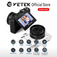 VETEK8-5K Digital camera 75MP  3.0Flip Screen 18X Digital Zoom Portable camera