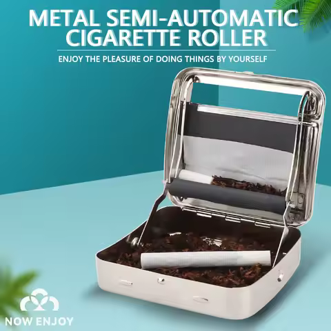 Portable Mini Metal Rolling Machine Tobacco Roller Maker 70mm 78mm 110mm Paper Hand Roll Box Store C