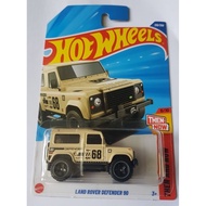 Hotwheels Land Rover Defender 90 Cream 25K