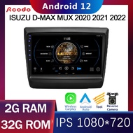 Acodo รถวิทยุ 2din สเตอริโอ Android สำหรับ ISUZU D-MAX MUX 2020 Android 9 นิ้ว 2G RAM 16G 32G ROM Qu