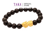 TAKA Jewellery 999 Pure Gold Pixiu Beads Bracelet