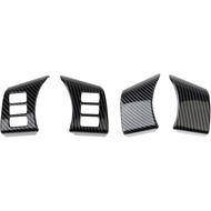 Carbon Fiber Style Steering Wheel Cover Trims Accessories Molding for Nissan 350Z