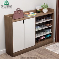 ﹉♟✎Shoe Cabinet Home Door Simple Shoe Rack Large-Capacity Wooden Shoe Cabinet Shoe Rack Nordic Style Entrance Hall Cabin