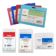 [Shidaixin Stationery] Tomato V3656/H3655 Waterproof Transparent Id Case/V3662 (Straight) Identifica