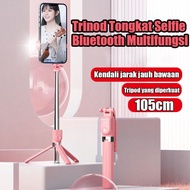 Topspot Tongsis 105CM Selfie Stick mixio Tripod Bluetooth Remote Shutter 7 kunci Selfie Stick Mini R