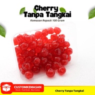 Cherry Mate Repack 100g / Cherry Maraschino / Cherry Tanpa Tangkai Merah / Buah Cherry Tanpa Tangkai
