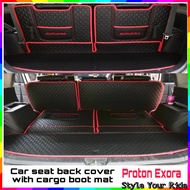 PU Leather Car Seat’s Back Cover Mat with Cargo Boot Mat Proton Exora