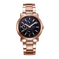 ARIES GOLD CHRONOGRAPH INSPIRE CONTENDER ROSE GOLD STAINLESS STEEL B 7302 RG-BKRG WOMEN'S WATCH