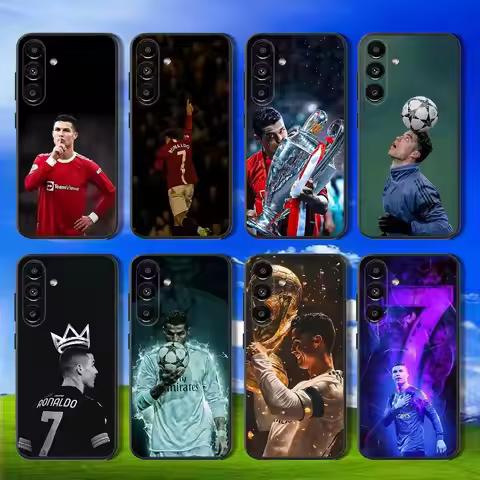R-Ronaldo Cool CR7 Phone Case For Samsung Galaxy A13,A21s,A22,A31,A32,A52,A53,A71,A80,Soft Black She