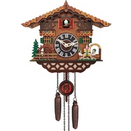 Wooden Cuckoo Bird Wall Clock Simple Cuckoo Clock Alarm Clock Clock Creative Decoration Wall Clock G