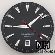 NH 33MM A150 Watch Dial And Hand Set 6 Oclock Date Window Green LuminouSuitable For NH35 Movement Re