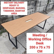 Big Office Meeting Computer Desk Table Meja Kerja Kantor Besar 2M 2 Meter 200cm x 75cm x 75cm Multip
