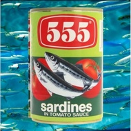 (Bundle Of 6,4) 555 Sardines in Tomato Sauce 425g Filipino Favorite Canned Seafood