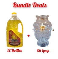 Bundle Deals - 12 Bottles Crystal + Lotus oil lamp  十二瓶水晶油+水晶灯