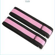 YAAN Pair Of 1 Pink Black Adjustable BFR Training Bands For Fitness Muscle Recovery