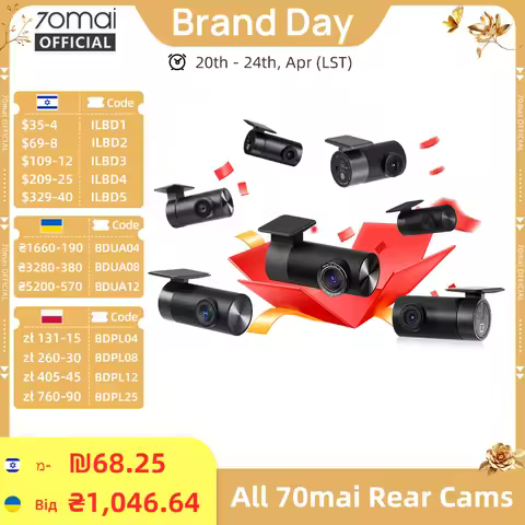 70mai Rear Cam RC06 RC11 RC12 RC14 RC22 Interior FC02 for 70mai 4K A810 A800SE 70mai A510 A200 A500S