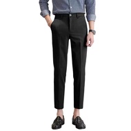 MR9 Fashion Slacks Pants Men X201 กางเกงผู้ชาย กางเกงสแล็คชาย กางเกง5ส่วนชาย กางเกงเกาหลีชาย กางเกงผ