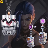 KESTRE League of Legends Necklace, Game LOL Jinx Ekko Earrings, Game Accessories Arcane Season 2 Arc