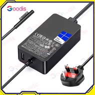Penyesuai 44W 15V 2.58A Microsoft Surface Pro Charger Power Adapter for Surface Pro 7 6 5 8 9 X 10 1