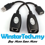 USB 2.0 to RJ45 Lan Extension Extender Adapter Repeater Over Cat5/Cat5e /Cat6 Cable usb2.0