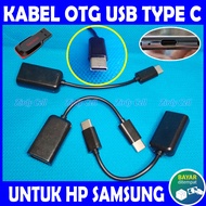 Kabel OTG USB TYPE C Sambungan Flashdisk Buat HP SAMSUNG M54 M34 M14 M04E M04 M04S M53 M33 M23 M13 M03 M03S M52 M32 M22 M12 M51 M31 M21 M11 M50 M30 M20 M50S M30S M20S Colokan Kabel Mouse Keyboard Stik Game Consol Printer Card Reader Ke Handphone Ponsel