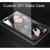 Custom made case Glass DIY design OPPO R9 R9s Plus R11 R11s Plus R17 Pro Casing