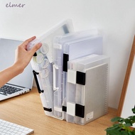 ELMER A4 File Box, Transparent Simple a5 Organize The Box, Document Case Portable Durable Folder a4 