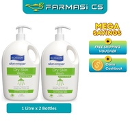 SPECIAL Rosken Skin Repair Dry Skin Wash 1 Litre x 2 Bottles (TWIN) EXP:05/2027 [ For Face & Body, F