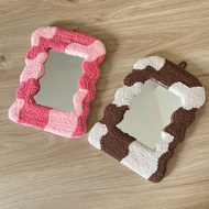 Rug Mirror Tufted Mirror/ / HandmadeCermin / AestheticCermin / UniqueCermin / Cute HangingCermin / H