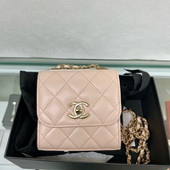 全新 Chanel trendy cc mini sqaure / flap bag 粉色 小廢包