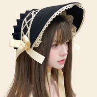Lolita lolita Lace Bow lolita lolita lolita bnt Hair Cap Hat bb Cap cos
