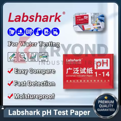 Labshark pH Test Paper Litmus Indicator Strip Acid Alkaline Laboratory Water Testing Chemical Detect