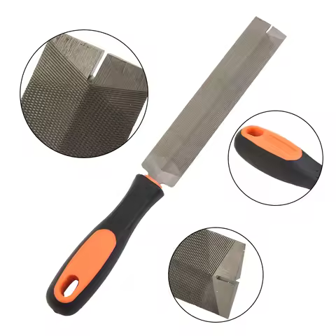 1 X Diamond-Shaped File Top Hand Tools Saw File Hand Saw For Sharpening And Straightening Wood Rasp 