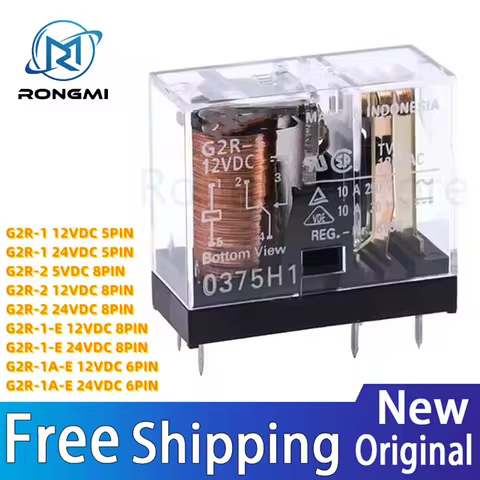 1-20Pcs/Lot G2R-1 G2R-2 G2R-1A-E G2R-1-E DC5V DC12V DC24V 5/6/8Pin 5/10/16A 250VAC Power Relay G2R 5