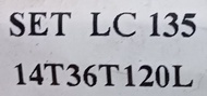 ANCHOR RACING SPROCKET SET 420 LC135 EX5 RS150 FZ150 Y15ZR 36T 37T 38T 39T 110L 120L 122L 132L
