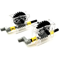 2 Set Kit Pemasangan Kotak Gear Technic Trans-Clear yang Serasi dengan Lego Technic Trans-Clear Worm