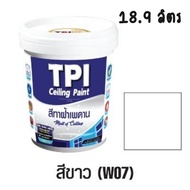 สีนาโน ซูเปอร์ อาร์เมอร์ ทีพีไอ NP102 (TPI Ceiling Paint)  สีทาฝ้าเพดาน ชนิดด้าน  ขนาด5แกลลอน(18.9ลิ