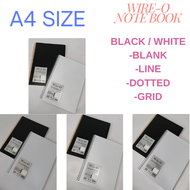 A4 WIRE-O NATURAL PP COVER NOTE BOOK 80GSM 80'S LINE/BLANK/GRID/DOTTED (SW32622/SW32617/SW32627/SW32