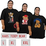 [Contents 3 pcs] Adult teddy bear t-shirts size L XL XXL economical package of men's and women's t-s