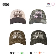 AEAE WEB LOGO 5 PANNEL/TWO TONE BALL CAP/LEOPARD