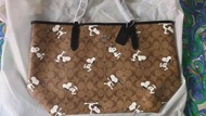 Coach x Snoopy print city tote