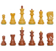 3 3/4" Zagreb Series Chess Pieces - Woodtek ตัวหมากรุกสากลซาเกร็บ(ลายไม้)