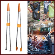 [Blesiya2] Stainless Steel Litter Picker Stick, Waste Picker for Trash Can, Outdoor, Behind Furnitur