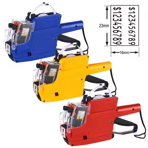 1PC MX-6600 10 Digit Two Line Labeler Price Label Gun Label 2 Line Suitable for Retail Stores Pricin